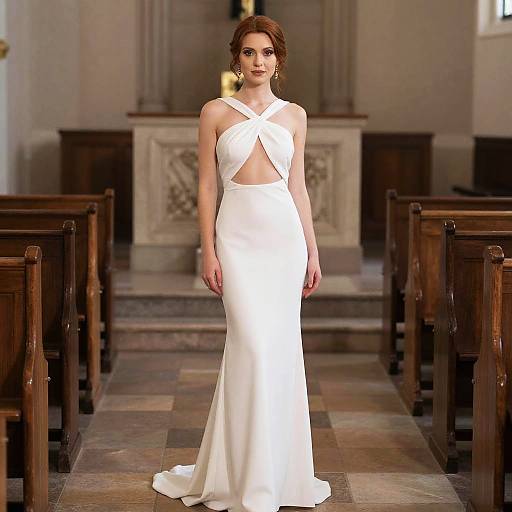 Photorealistic Ginger Woman at Prom