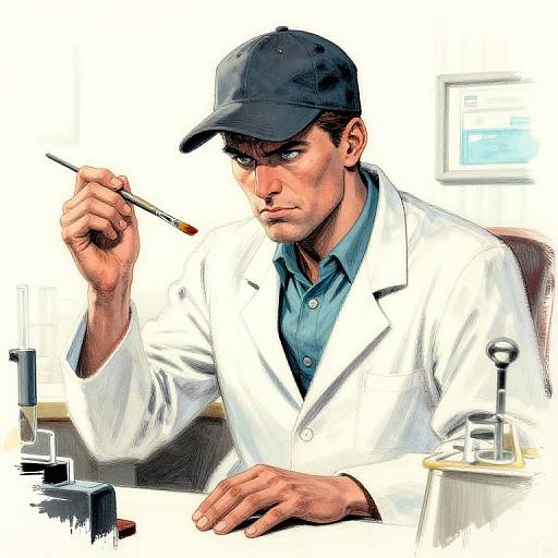 Mad Scientist Comicbook Underpainting