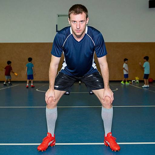 Athletic Man in Sporty Gym Attire