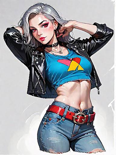 Stylish Woman in Casual Chic Outfit