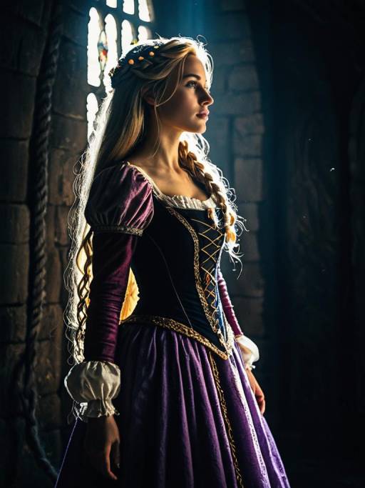Cinematic Portrait of Rapunzel Costume