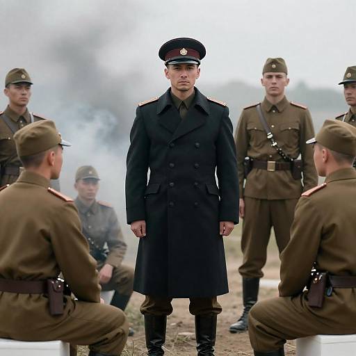 Command Presence: Military Officer in Action