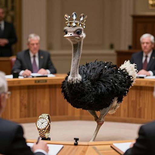 Ostrich Monarch Leading Watch Parliament