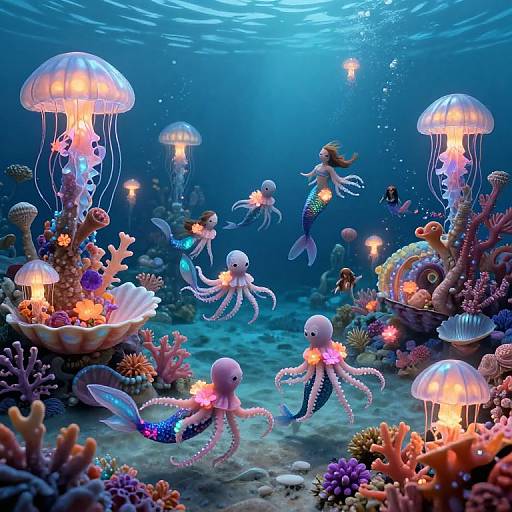 Enchanting Underwater Coral Festival