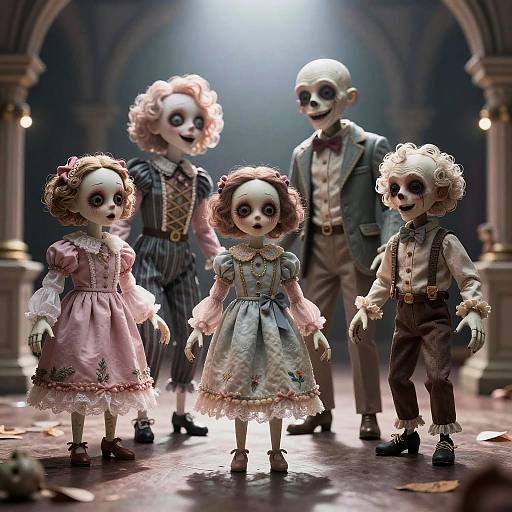 Grotesque Horror Puppets Exposure Bracketing