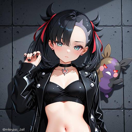 Illustration of Morpeko (hangry), pokemon in the style of Ex idol