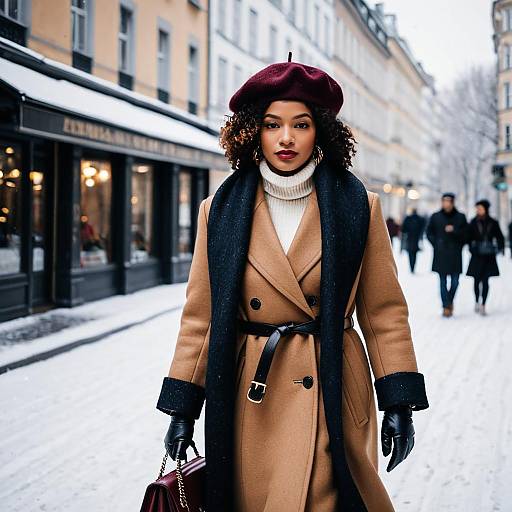 Chic Winter Street Fashion in Europe