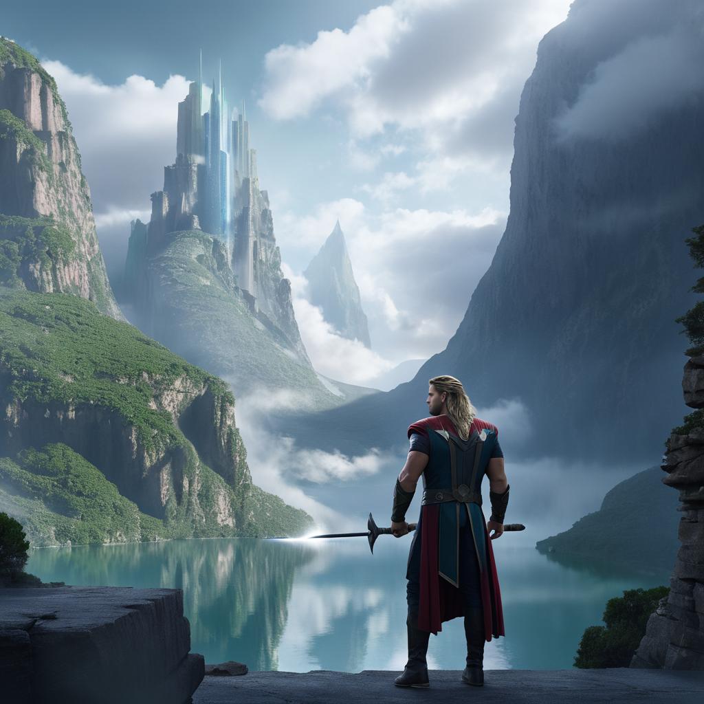 Chris Hemsworth Matte Painting Exploration