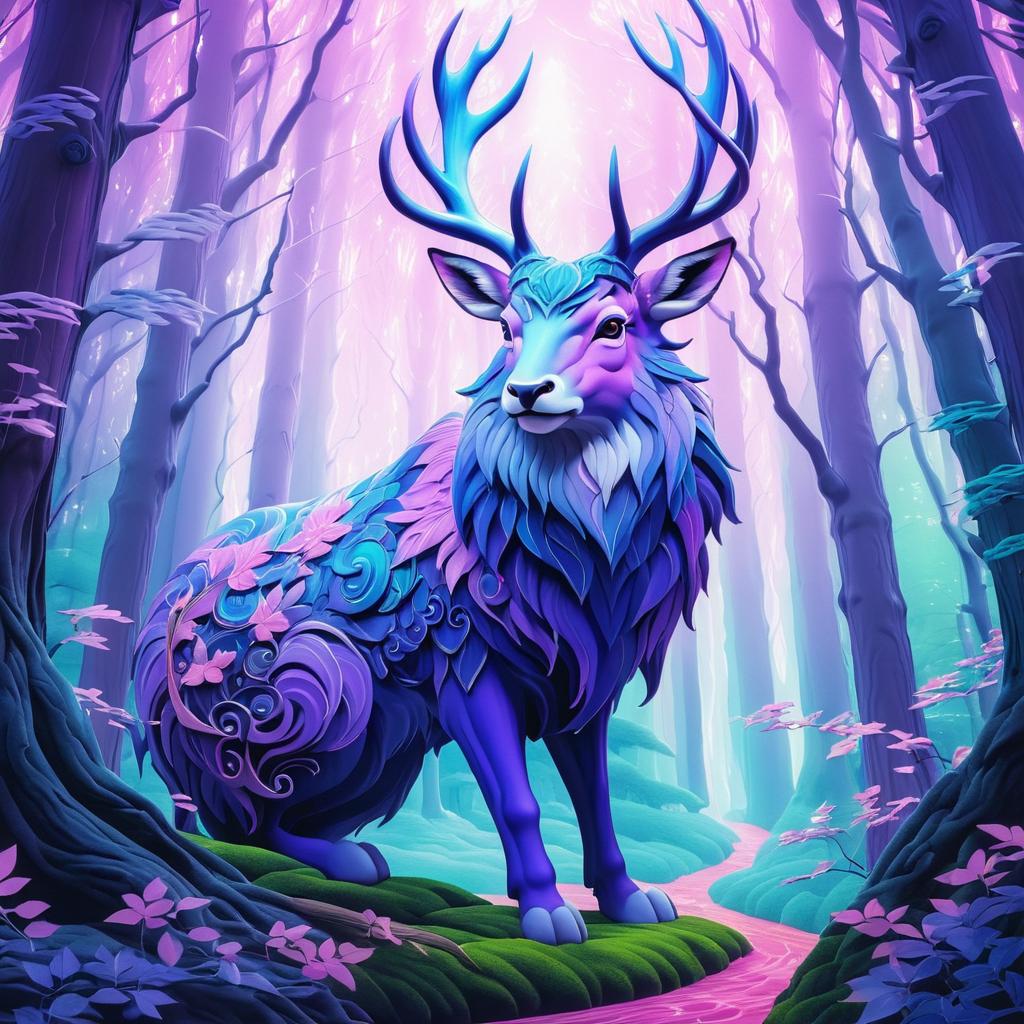 Vibrant Guardian of the Enchanted Forest