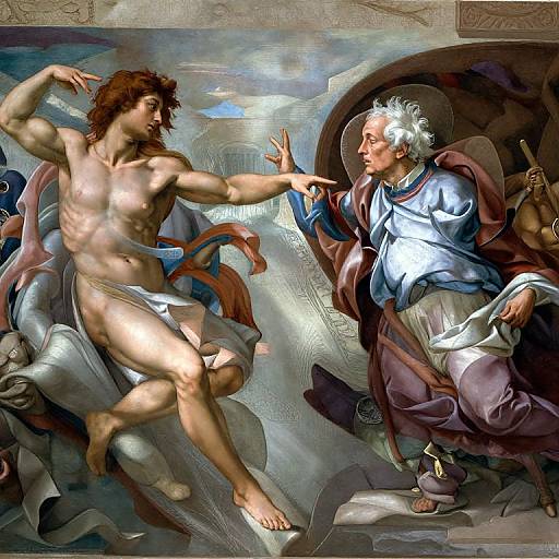 Bernie Sanders as God, AOC as Adam