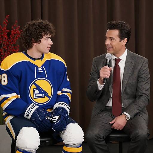 Hockey Player Interview with Host