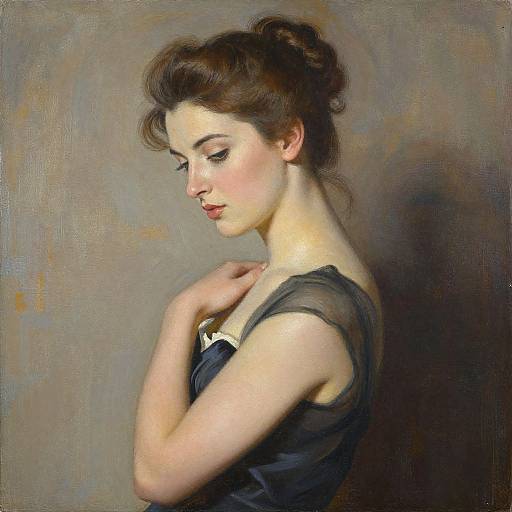 Elegant Woman in Muted Tones