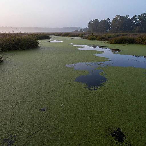 Photorealistic Marshy Wetlands Scene