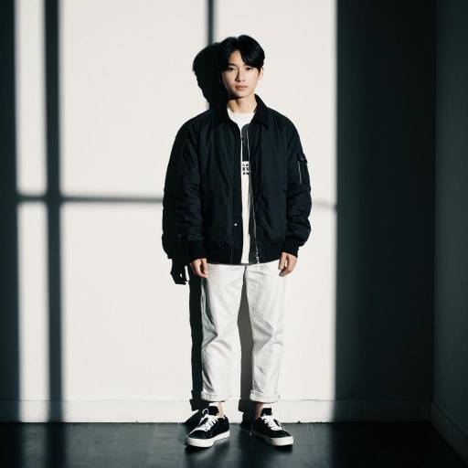 Young Man Standing in Shadowed Room