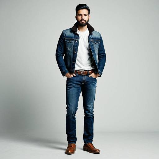Stylish Male in Casual Denim Attire