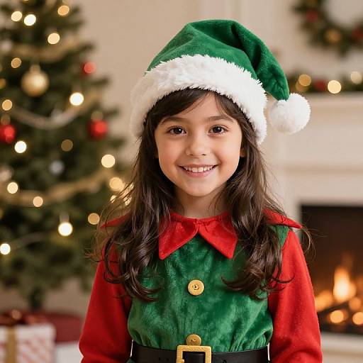 Holiday Caring Elf Girl