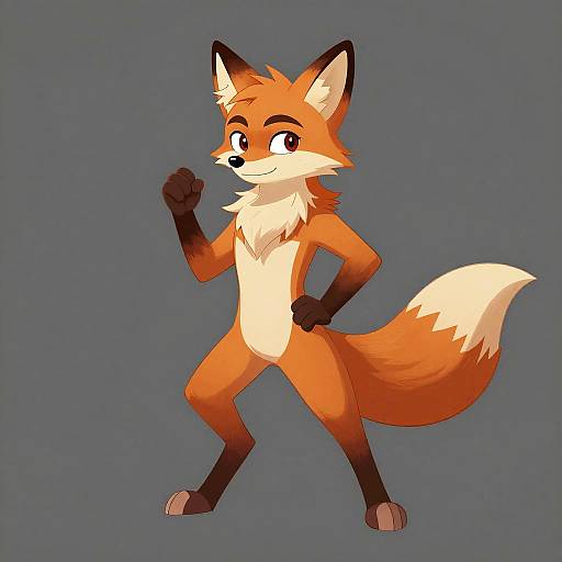 Anthropomorphic Fox Furry Drawing Base