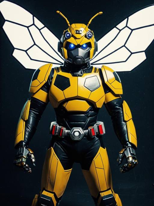 Man in Bumblebee Animated Costume