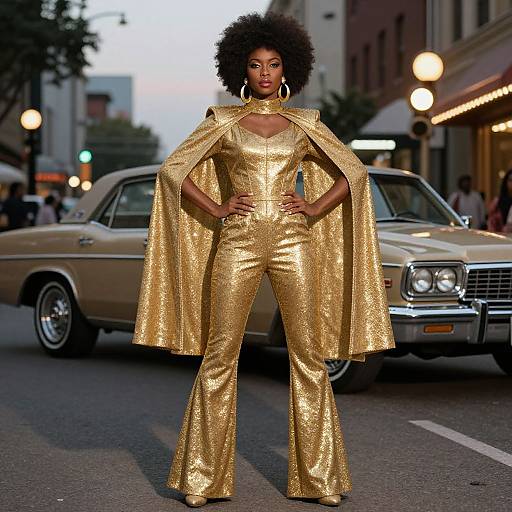 Foxy Cleopatra 1970s Glam Costume