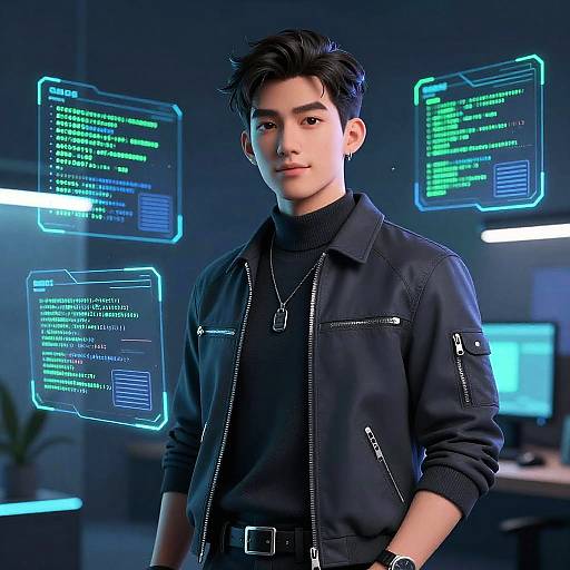 Futuristic Software Engineer Avatar