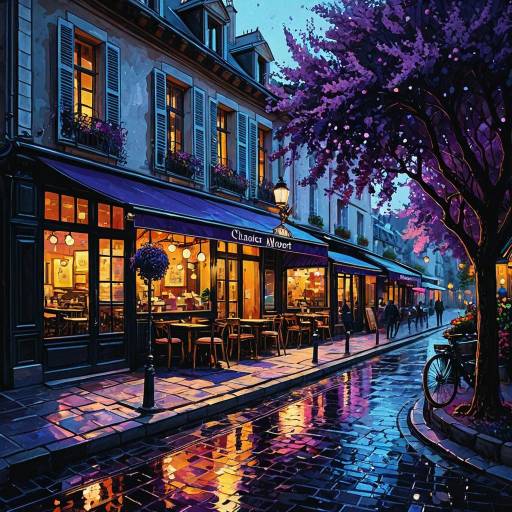 Cozy Parisian Cafe in Micro Landscape