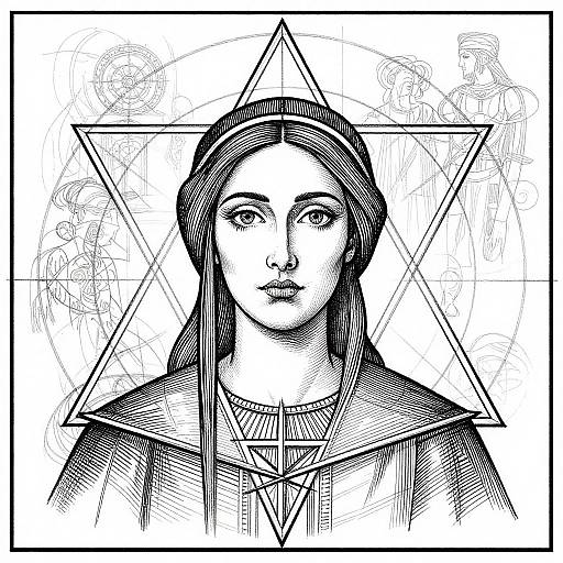 Jean Cocteau-Inspired Mystical Woman