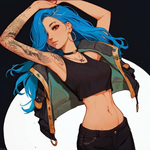 Bold Jewelry and Tattooed Beauty