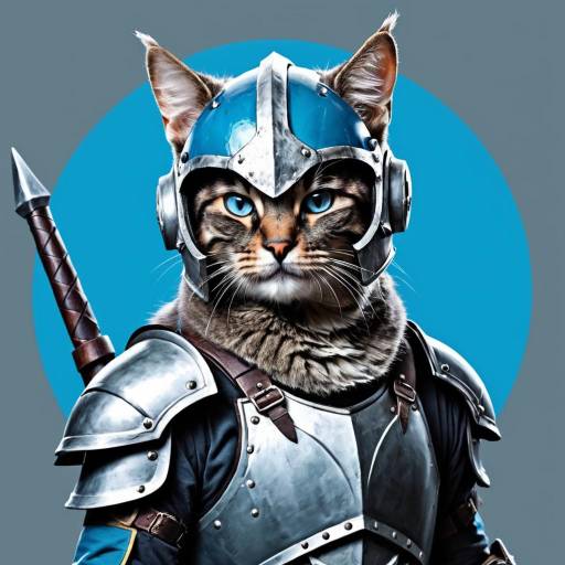 Cat in Medieval Armor