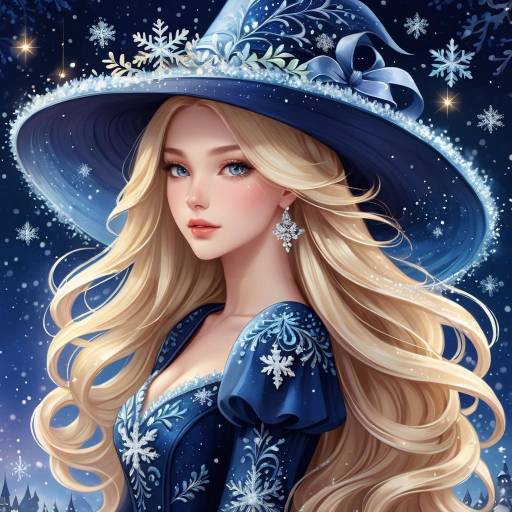 Elegant Fantasy Portrait of Young Woman