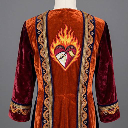 Elaborate Victorian Velvet Masonic Costume