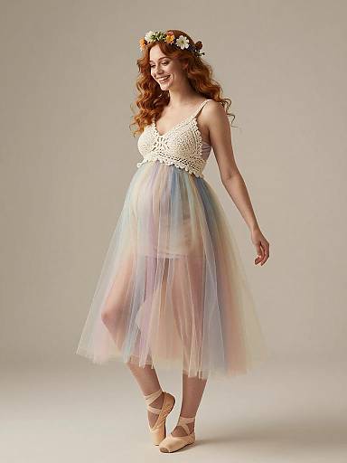 Dreamy Fairy Mom-to-Be Fashion Portrait