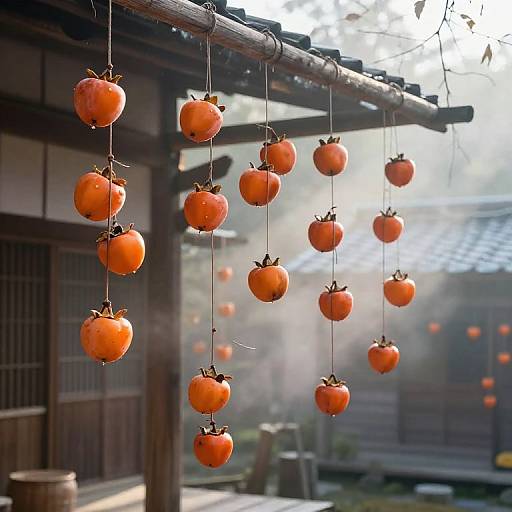 Hoshigaki Persimmons in Misty Village
