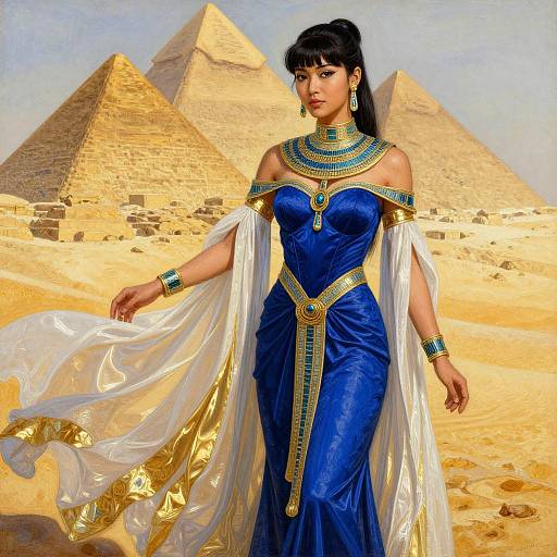Luxurious Egyptian-Inspired Portrait