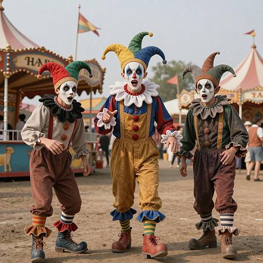 Whimsical Carnival of Trickster Spirits