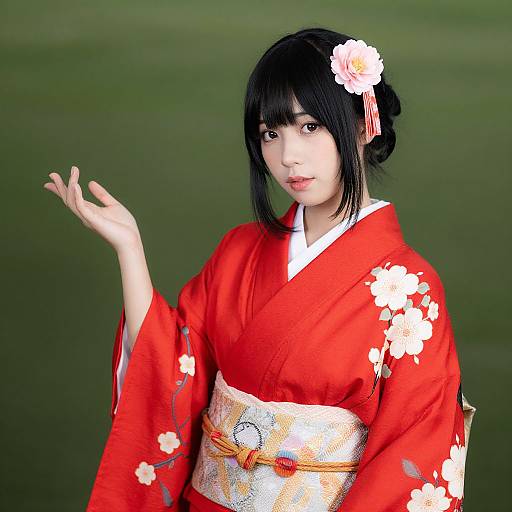 Shinobu Kimono Cosplay Woman