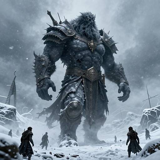 Ymir the Giant in Snowstorm