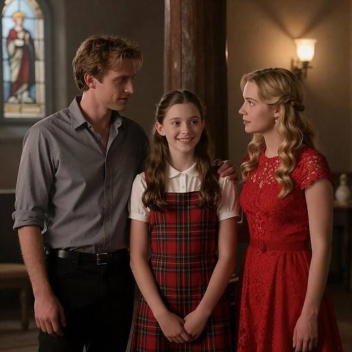 Candid Moments in a Dimly Lit Room