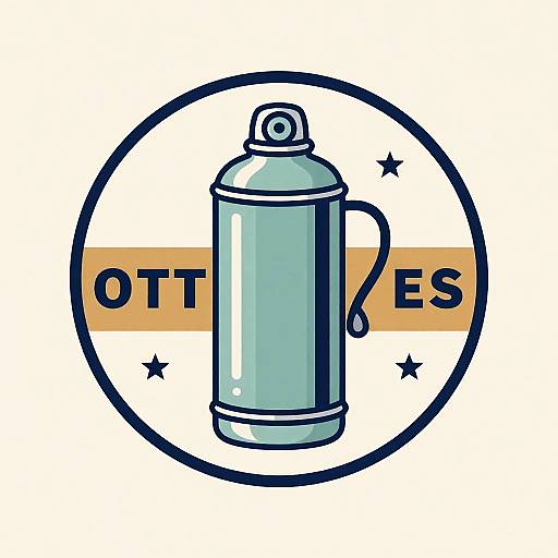 Vintage Outdoor Thermal Flask Logo