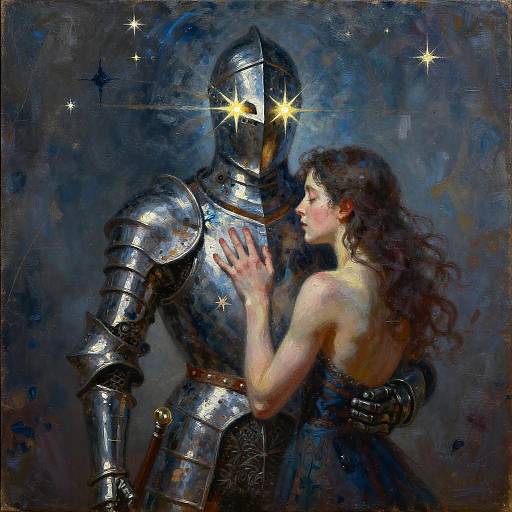 Celestial Knight in Radiant Armor