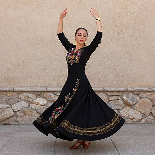 Woman in Turkish Folk Dress