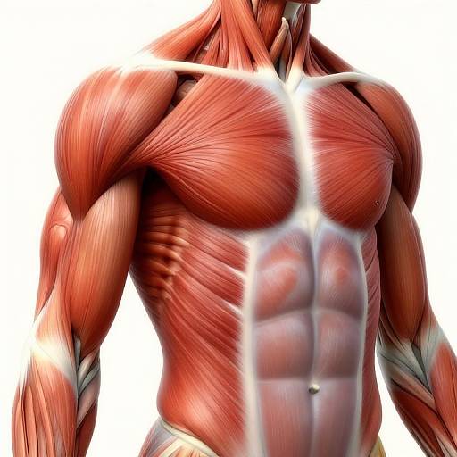 Hyper-Detailed Anatomical Muscle Illustration