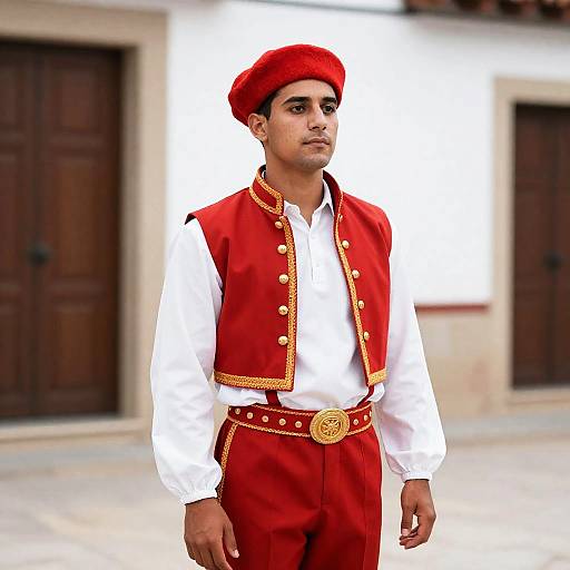 Man in Traditional Spanish National Costume