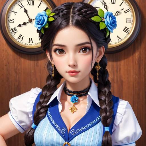 Stylish Portrait of a Braided Beauty