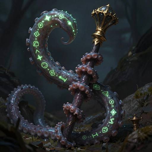 Slime Tentacle Enchanted Staff
