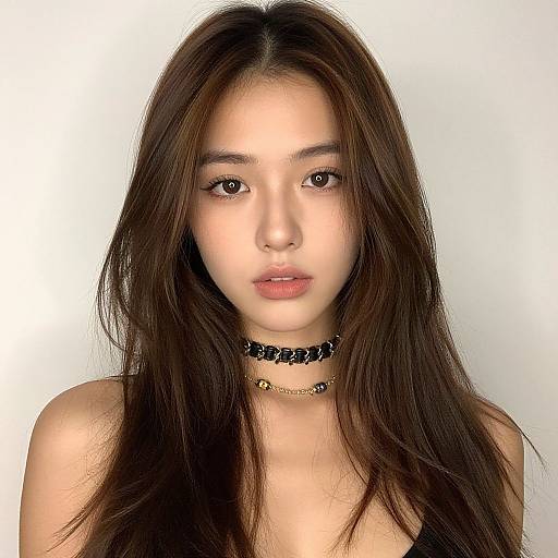 Realistic Portrait with Balayage Highlights