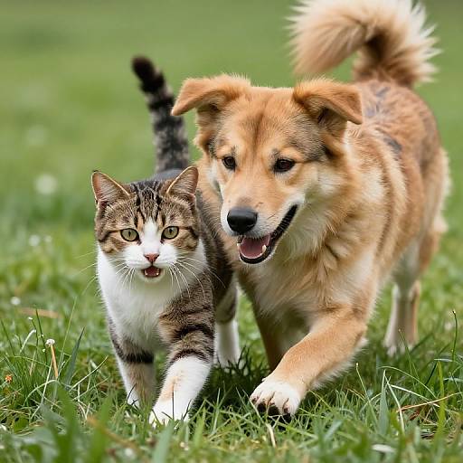 Hyper-Realistic Cat-Dog Hybrid Playing