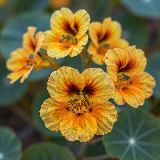 Radiant Monet-Style Nasturtium Bouquet