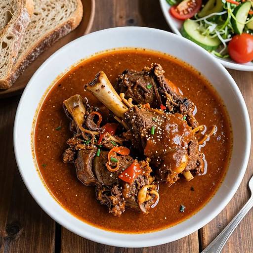 Hearty Lamb Shank with Rustic Sides