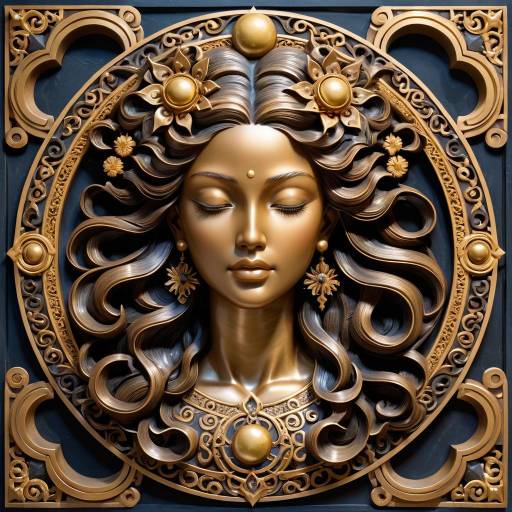 Serene Baroque Relief Sculpture in Bronze