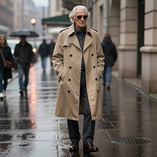 Elderly Man in Subversive High-Fashion